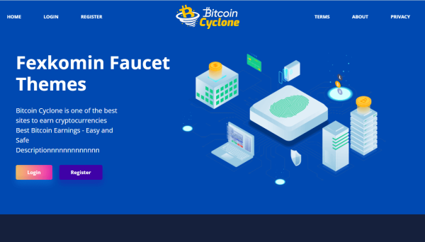 BitcoinCyclone Faucet Script + Template