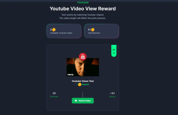 Youtube Views Addon - Vie Faucet Addons